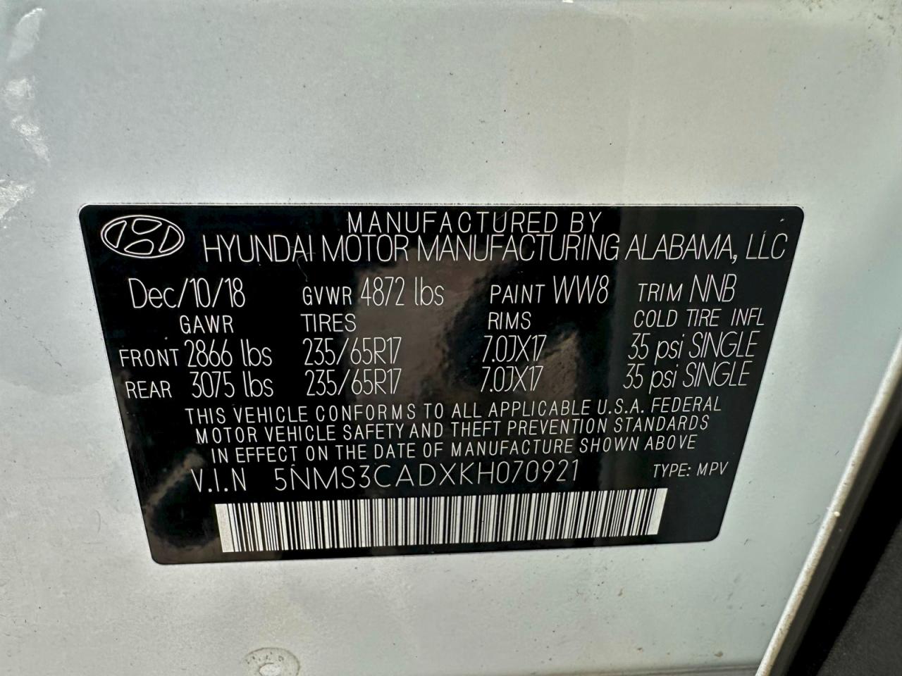 Hyundai SANTA FE Sel Image 6