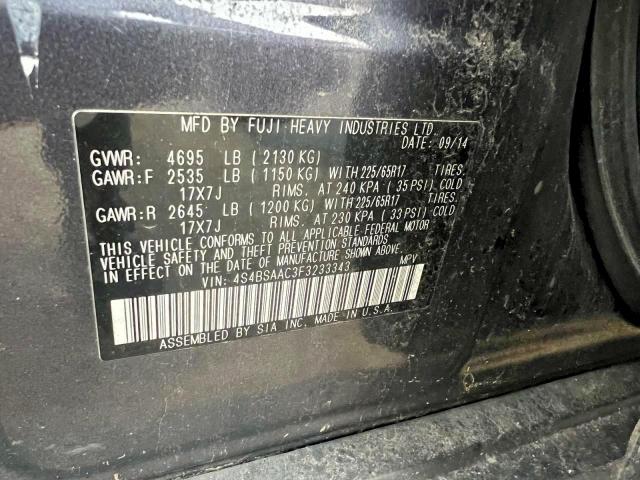 Subaru Outback 2.5i Image 8