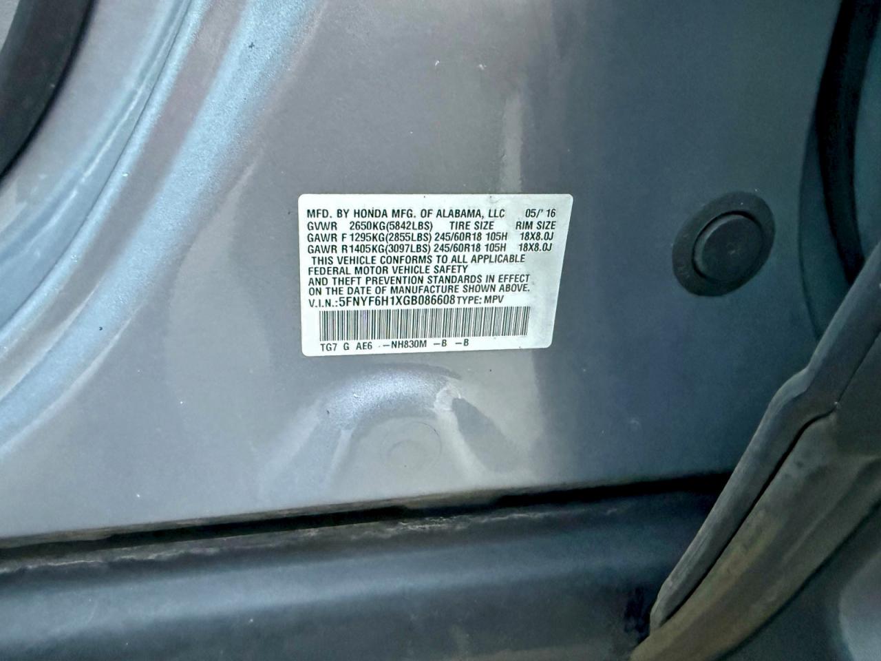 Honda Pilot Lx Image 9