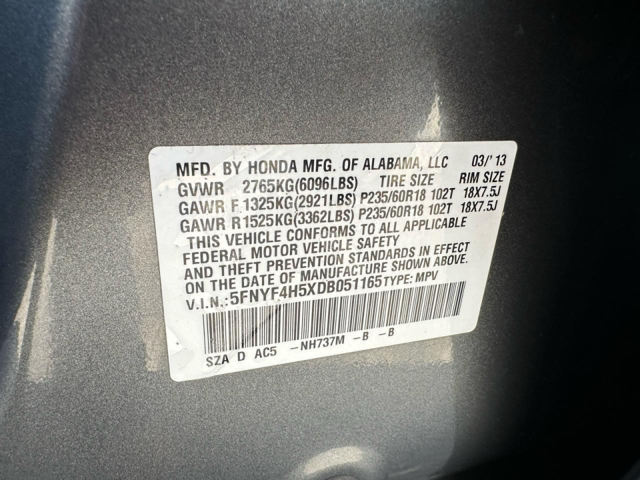 Honda Pilot Exl Image 11